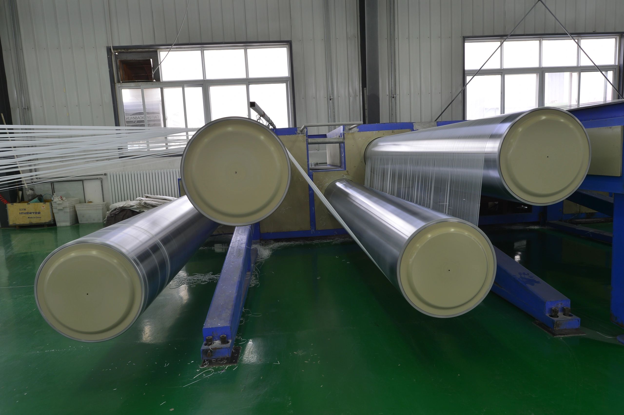 Industrial production line representing engineering execution and manufacturing support
